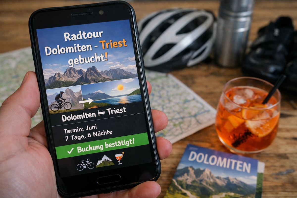 Ich hab da mal was gebucht… 🚴‍♂️😅