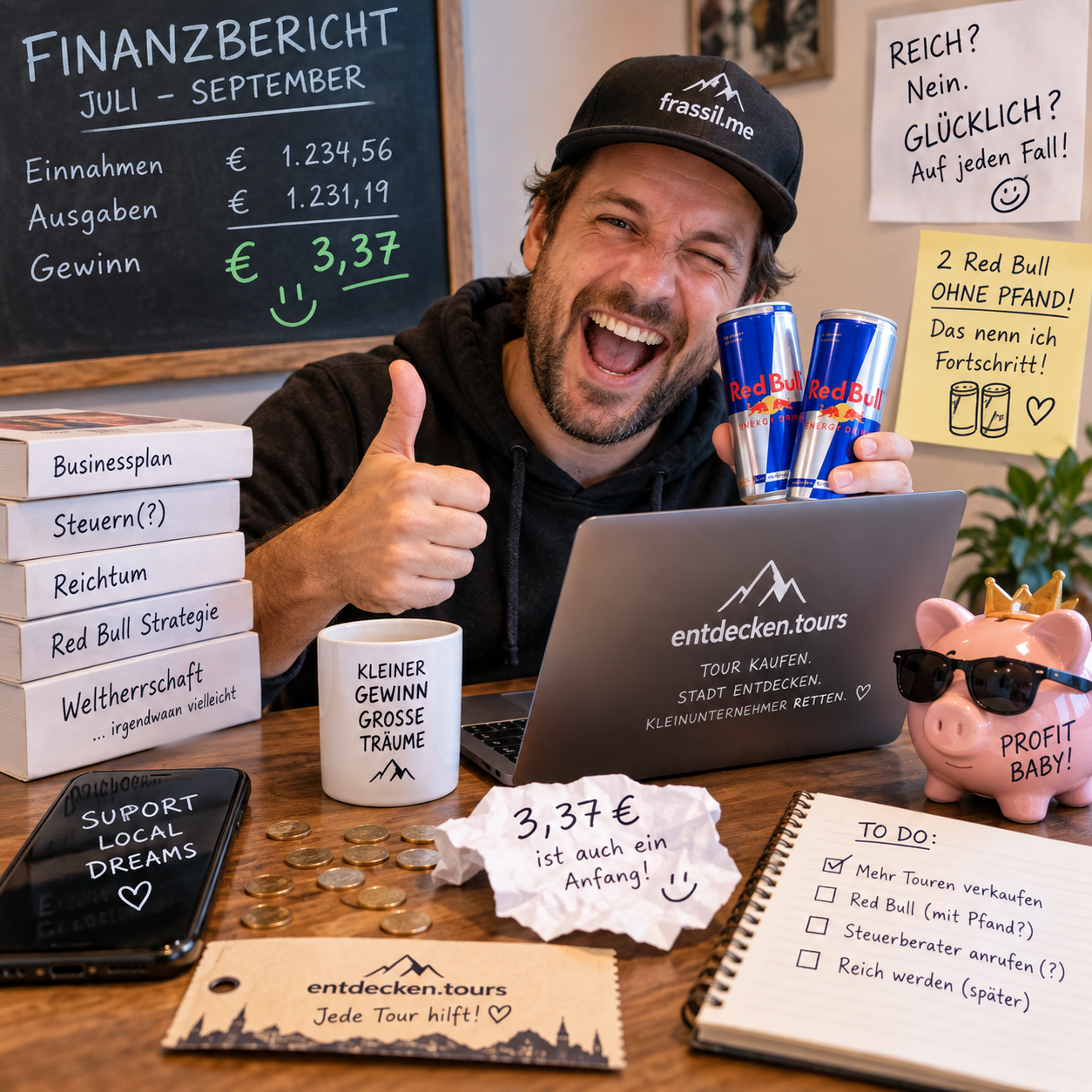 Es ist offiziell: Ich bin ein erfolgreicher Unternehmer.